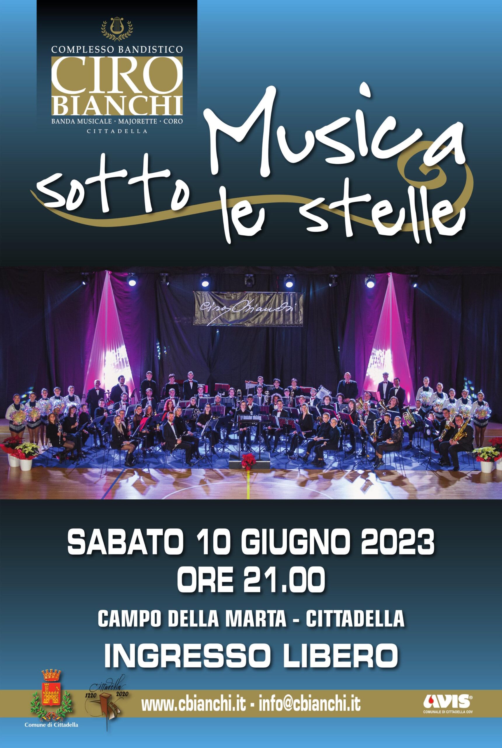 Musica sotto le stelle con il Complesso Bandistico C. Bianchi